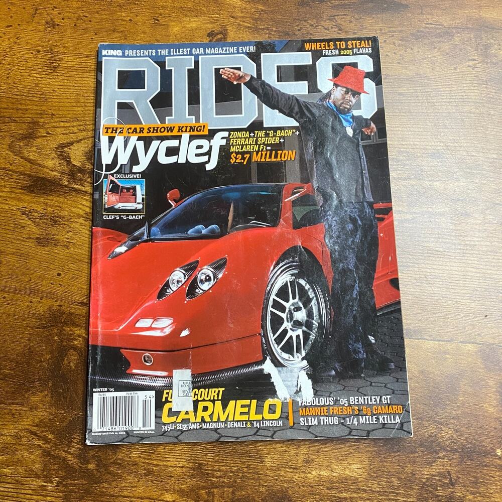 RIDES Magazine by King - Winter 2005 Wyclef Carmelo Slim Thug